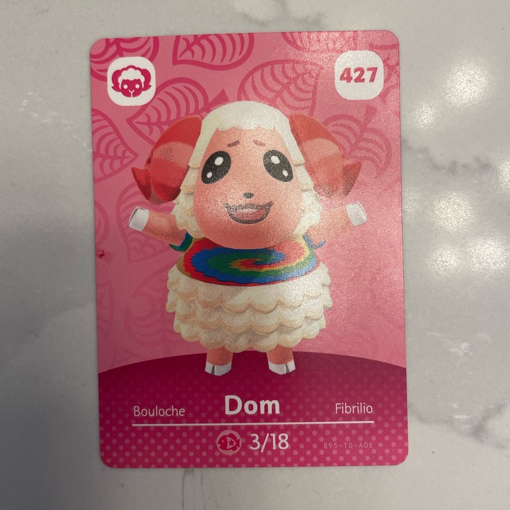 Animal Crossing New Horizon Amiibo - Dom